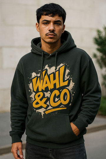 Wahl & Co Hoodie mit Graffiti-Design