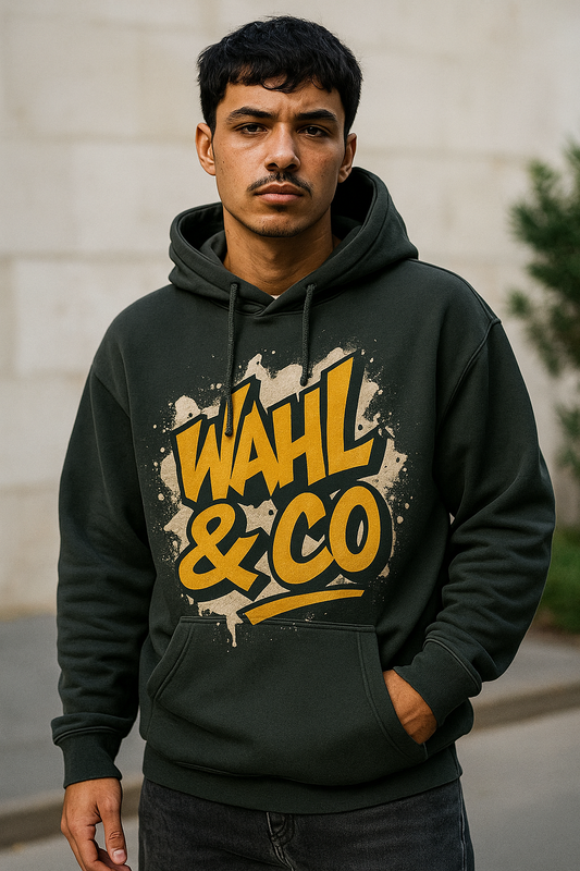 Wahl & Co Hoodie mit Graffiti-Design